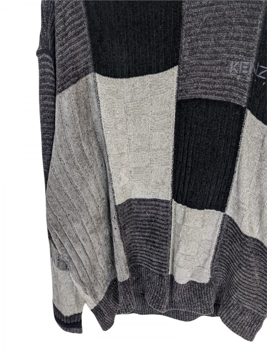 Golf Patchwork Knitwear Sweater Jacket - 3