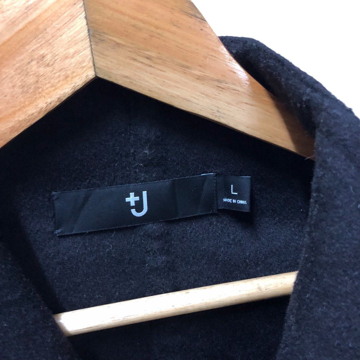 Uniqlo x jil sander +J black wool coat - 4