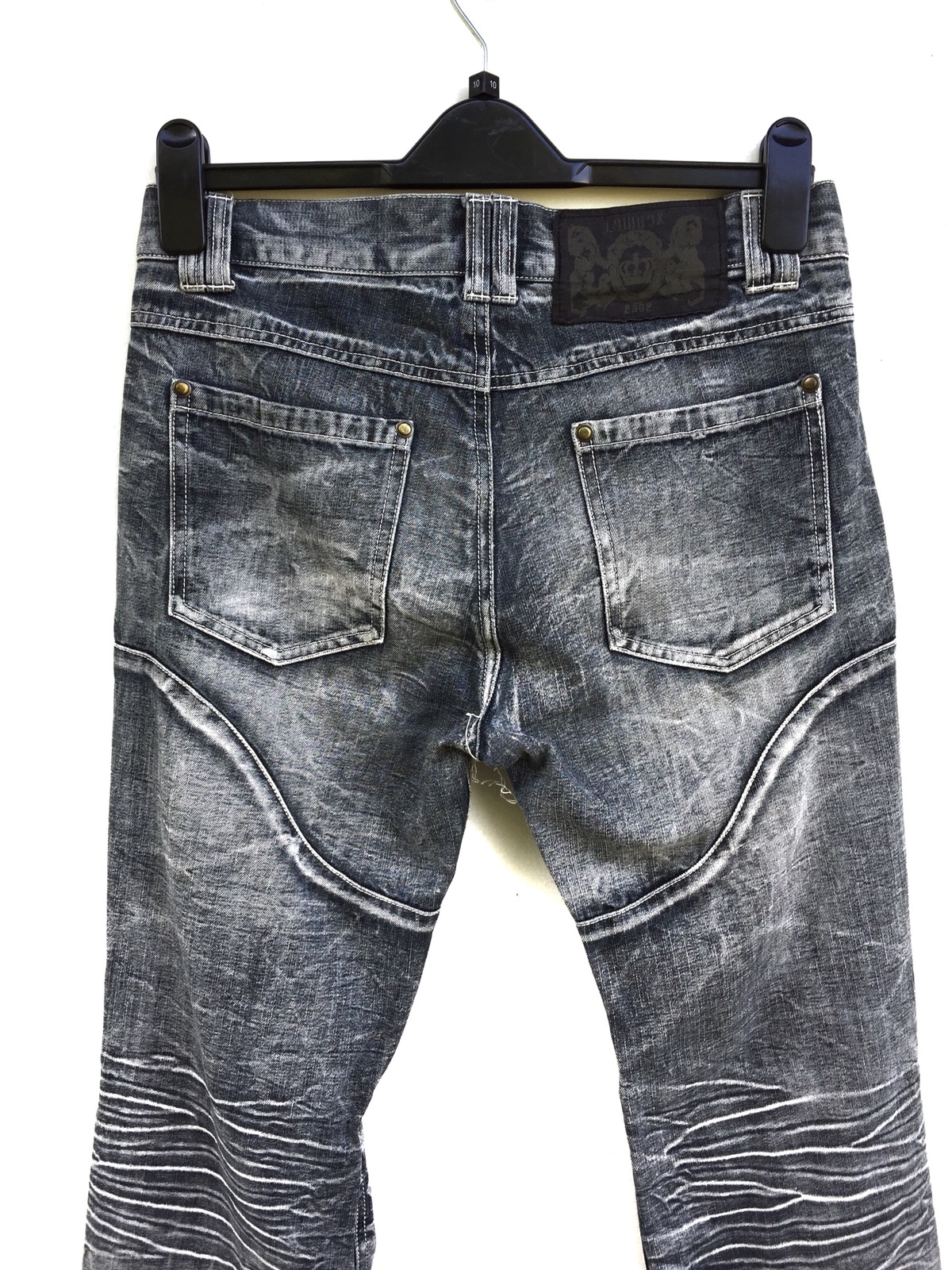 Distressed Denim - Japanese Brand Lowbox Distressed Jeans Number Nine Style