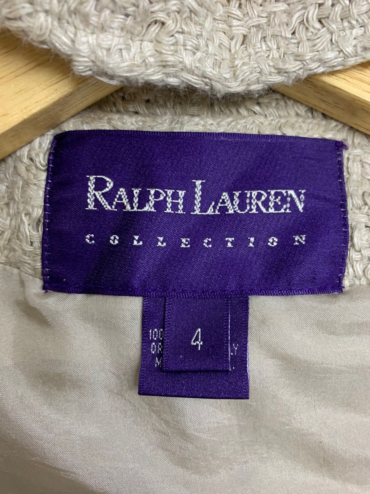 RL Ralph Lauren Purple Laber Crop Top Knit Jacket - 9