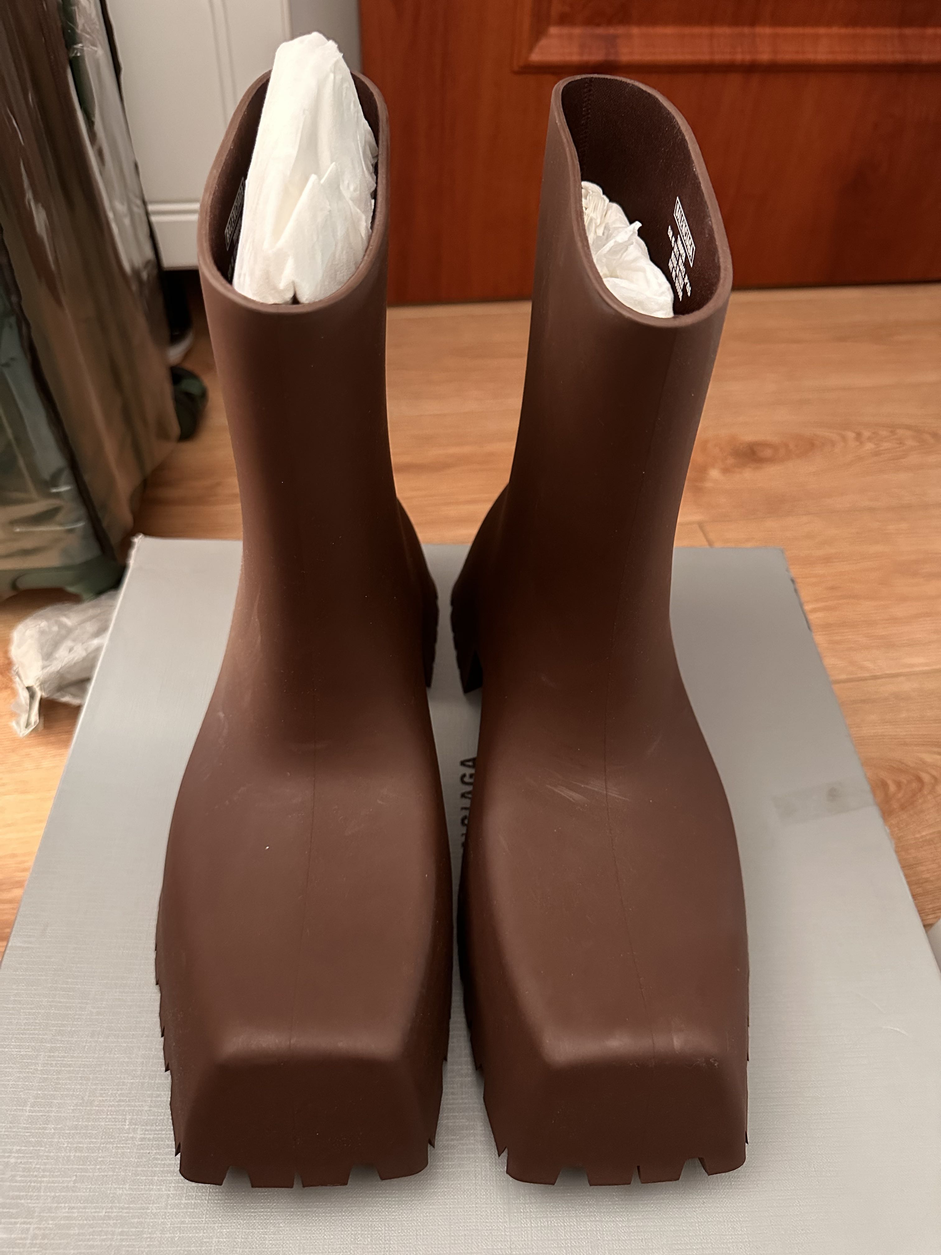 BALENCIAGA Balenciaga Trooper Rubber boots | applemaw