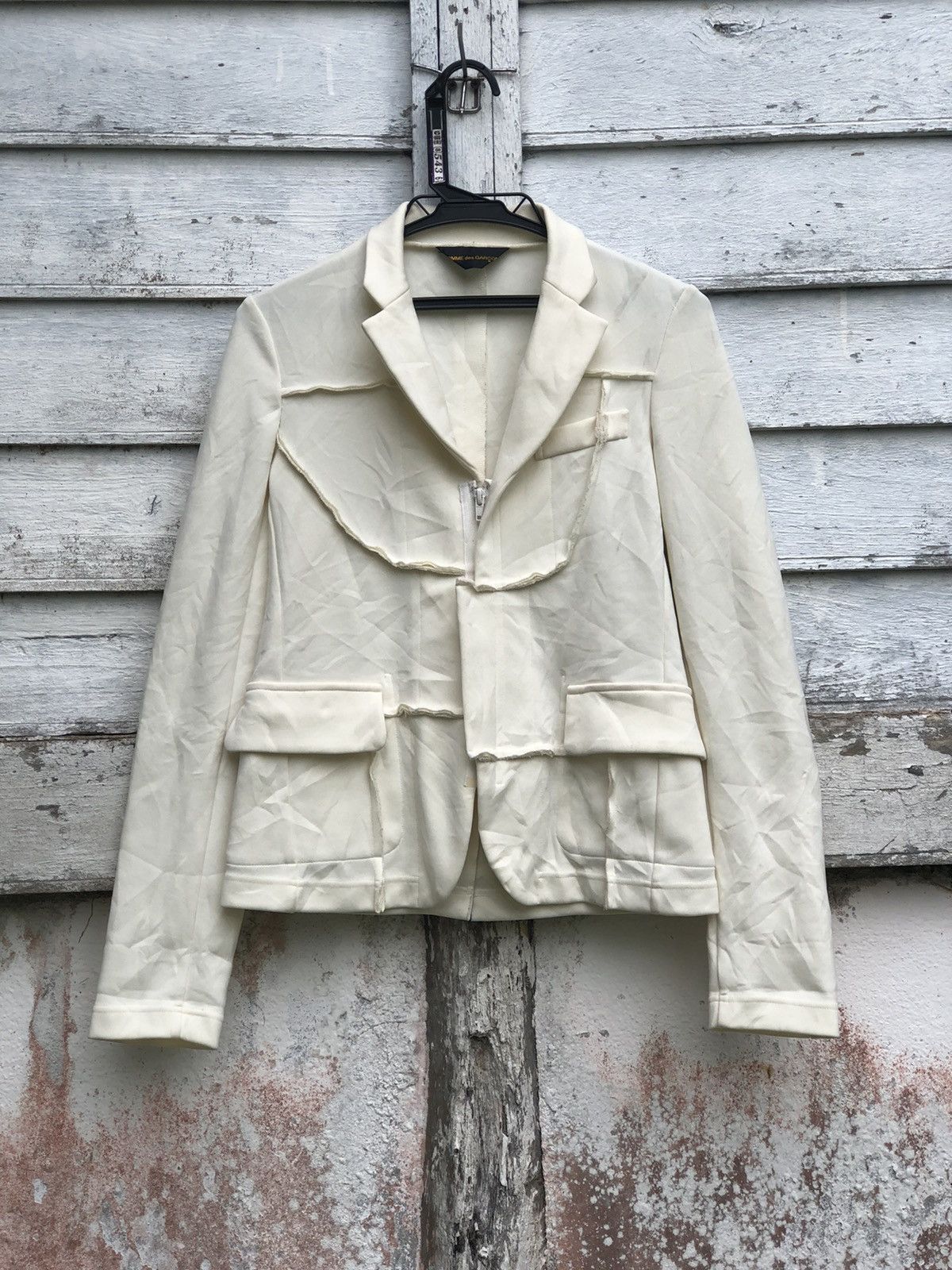 Vintage Comme Des Garcon Raw Cut Reverse Design Jacket - 1