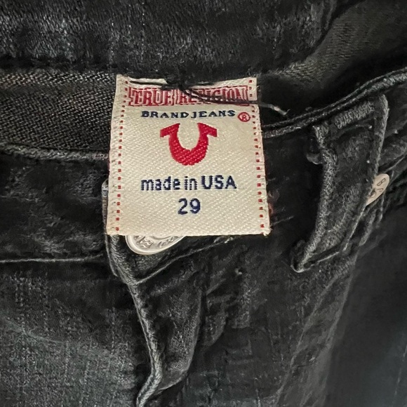 True Religion Vintage Washed Black Joey Jeans y2k - 4