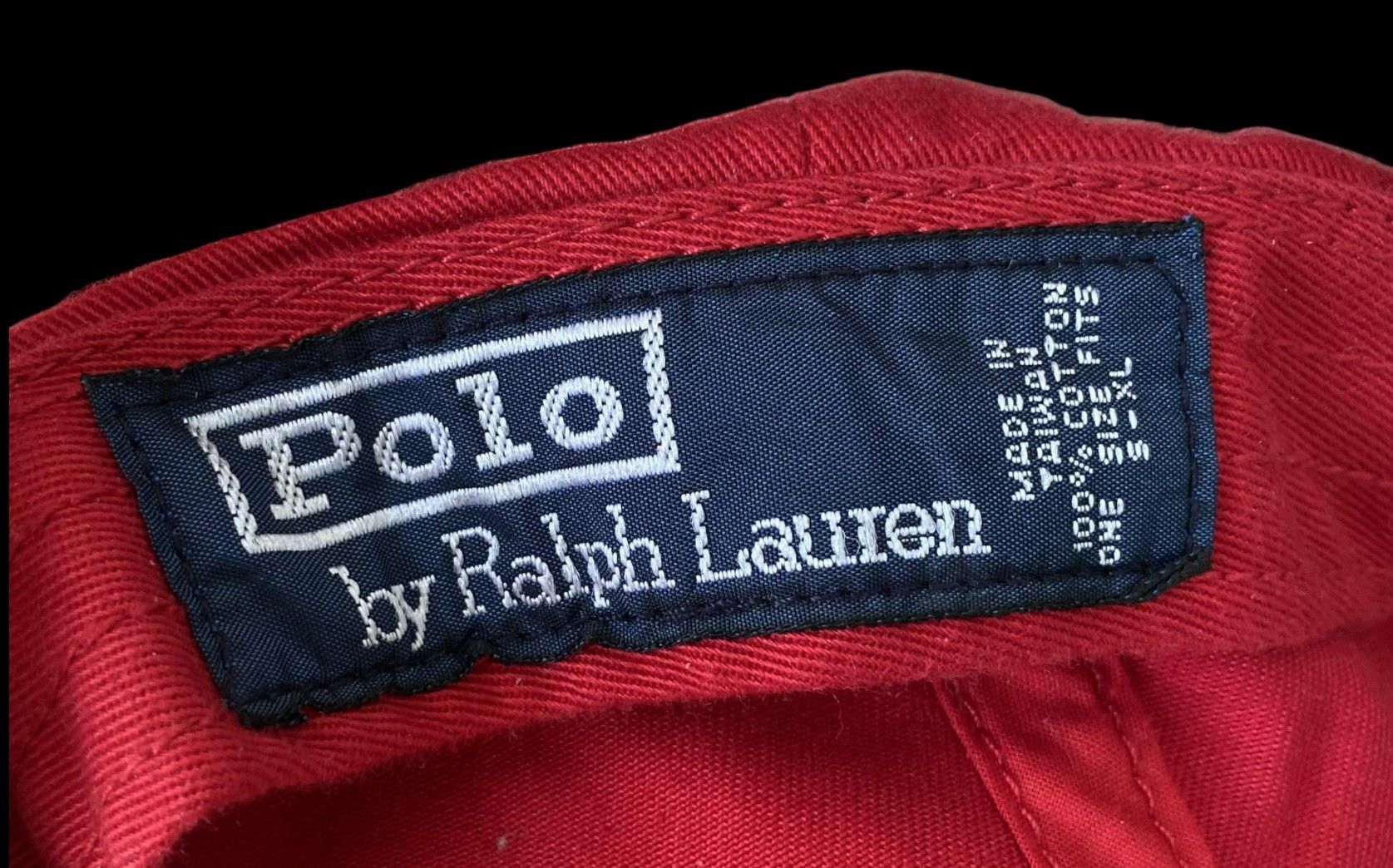 Polo Ralph Lauren Vintage Teddy Bear Red Baseball Cap Hat - 7