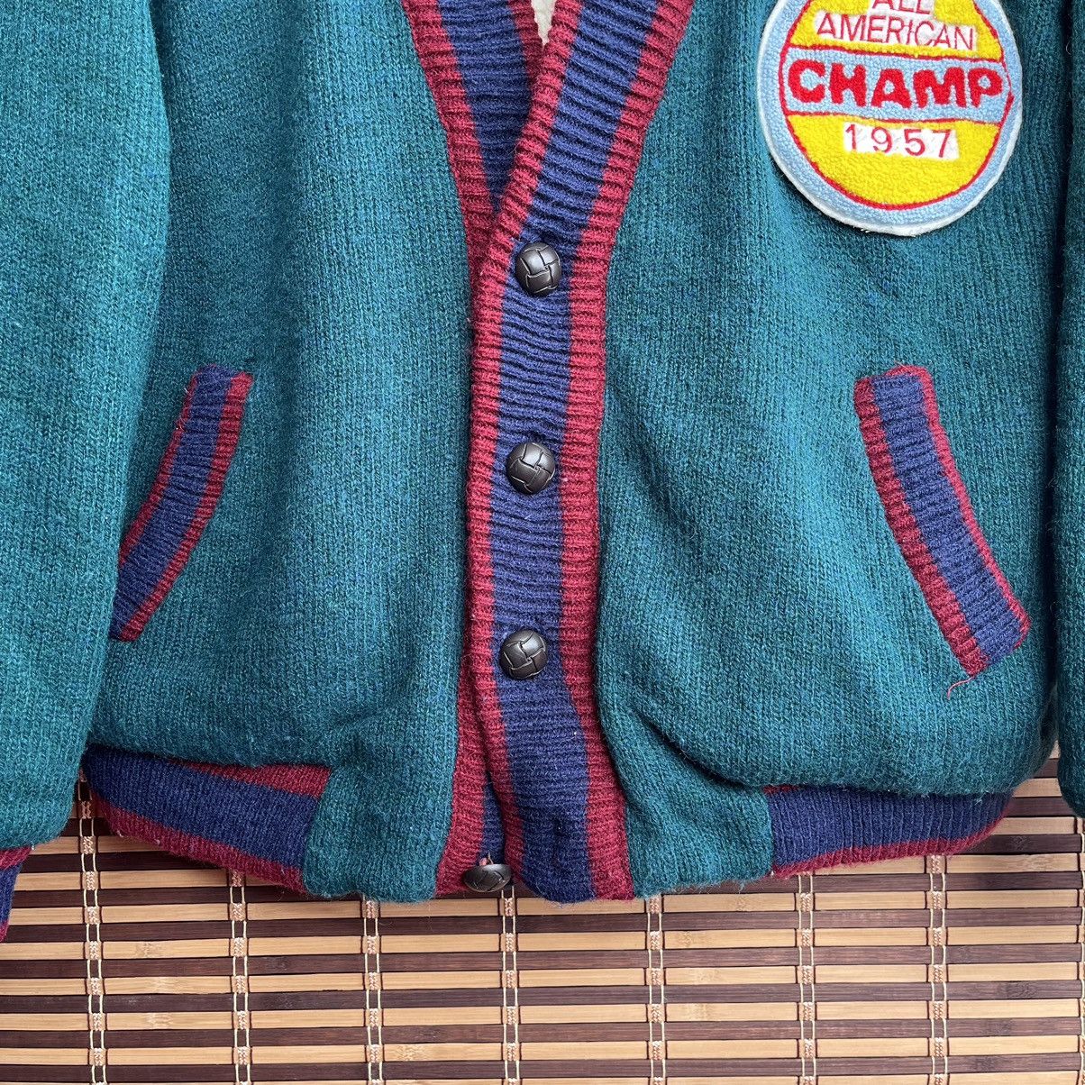 Vintage - Grails Wool Knitwear Sweater American Champ 1957 - 9