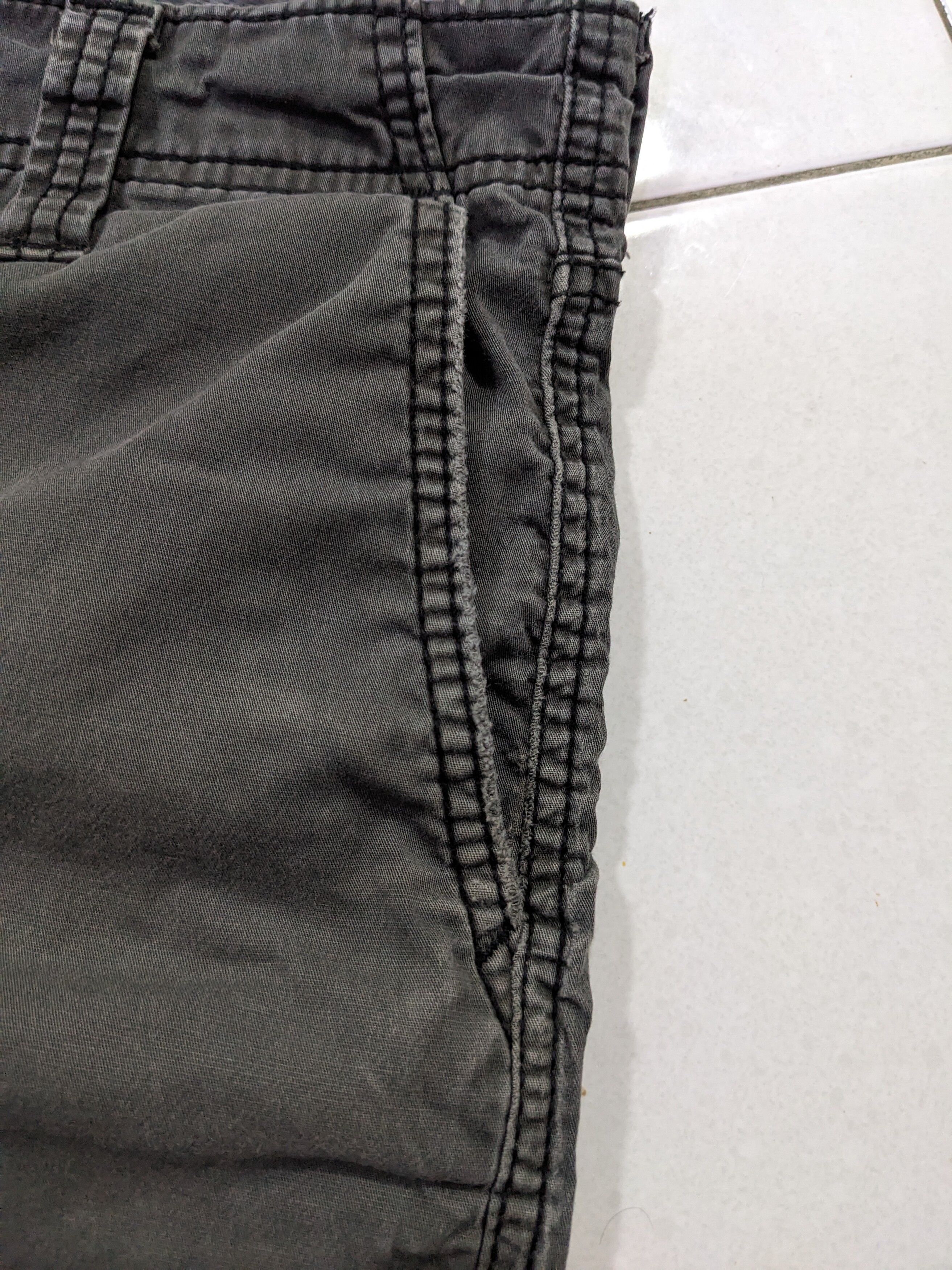 Denizen Levis Cargo Shorts Mens Faded Gray Stretch Utility - 4