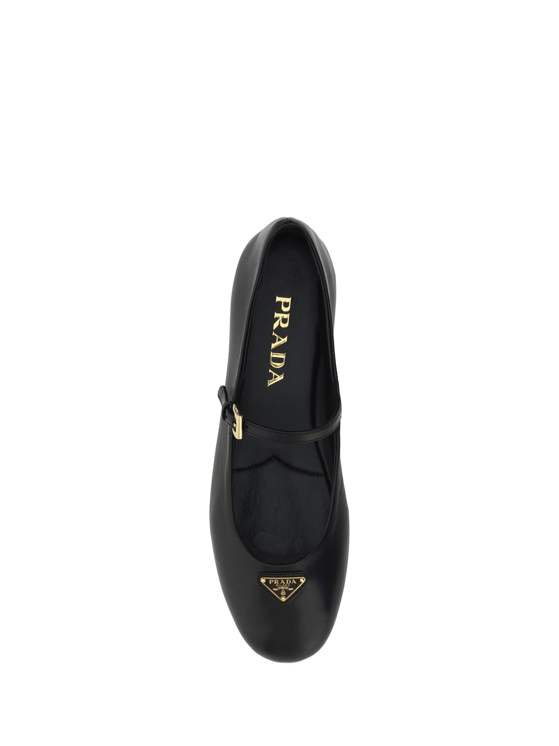 Prada black nappa leather ballerinas - 2