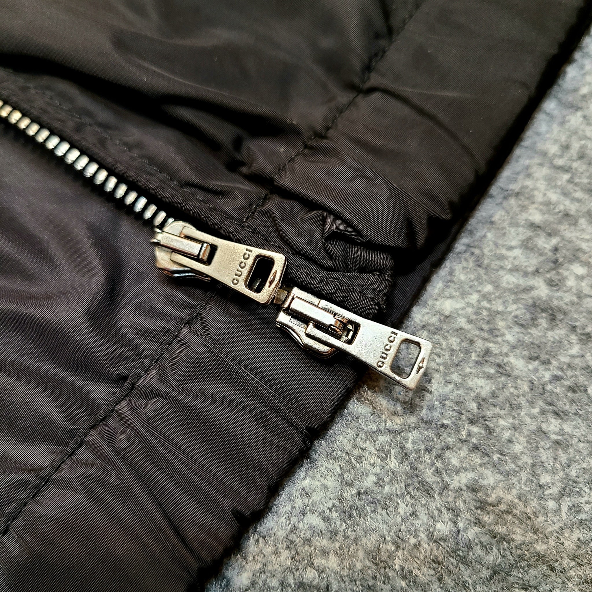 Gucci web two-way zipper blouson jacket - 3