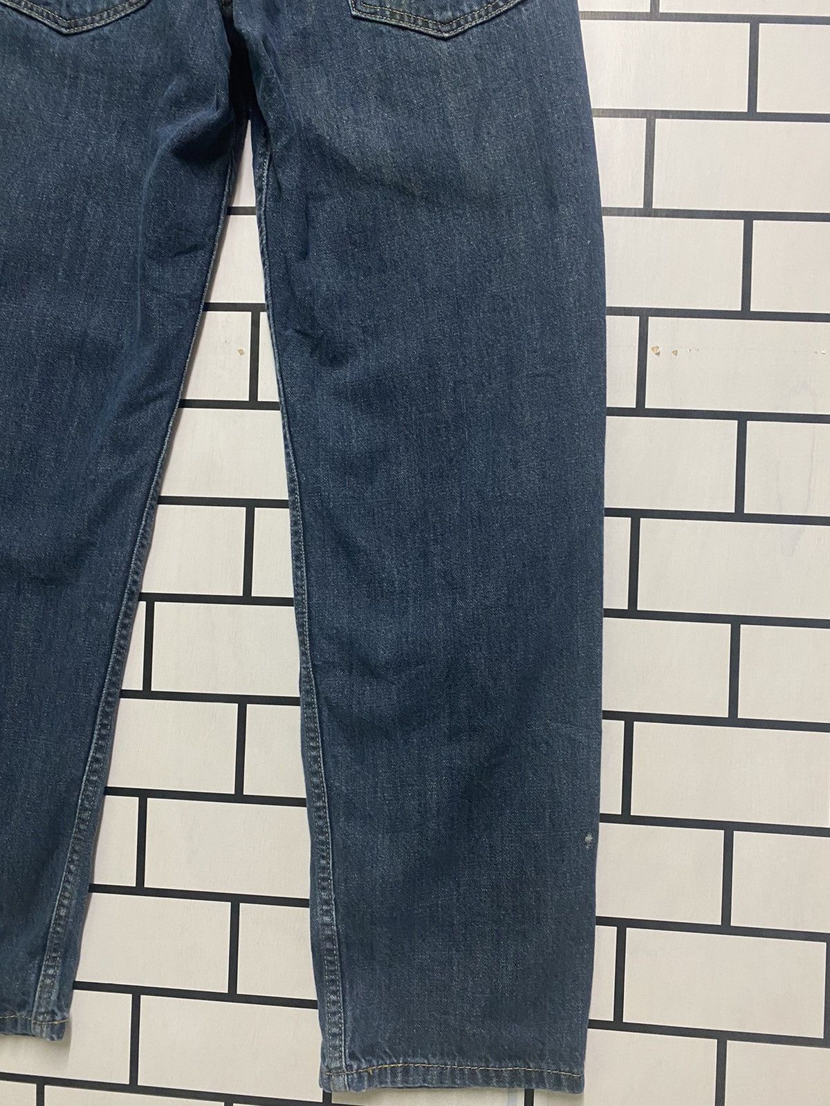 Vintage LEVIS 550 Mid Blue Paint Splashed Jeans - L32 - 13