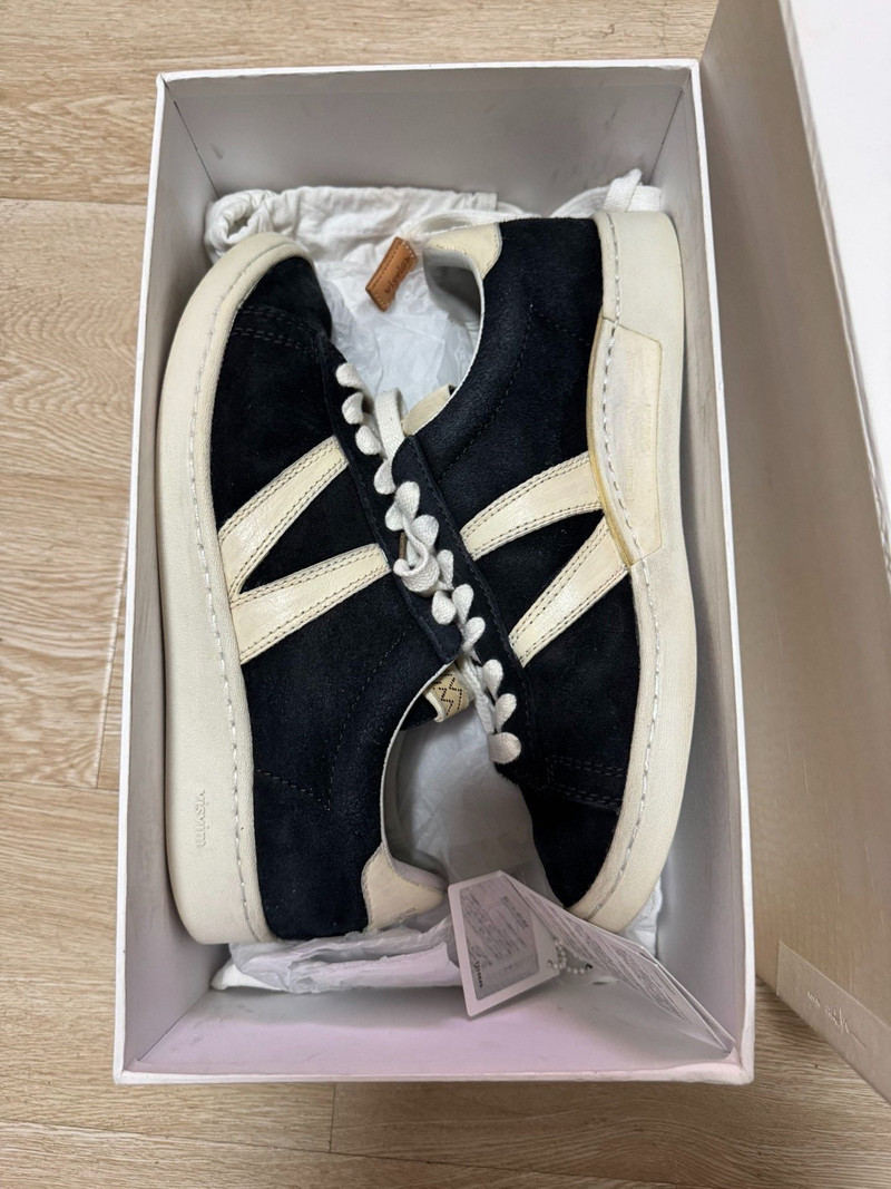 Visvim 20AW Corda-Folk leather shoes black - 1
