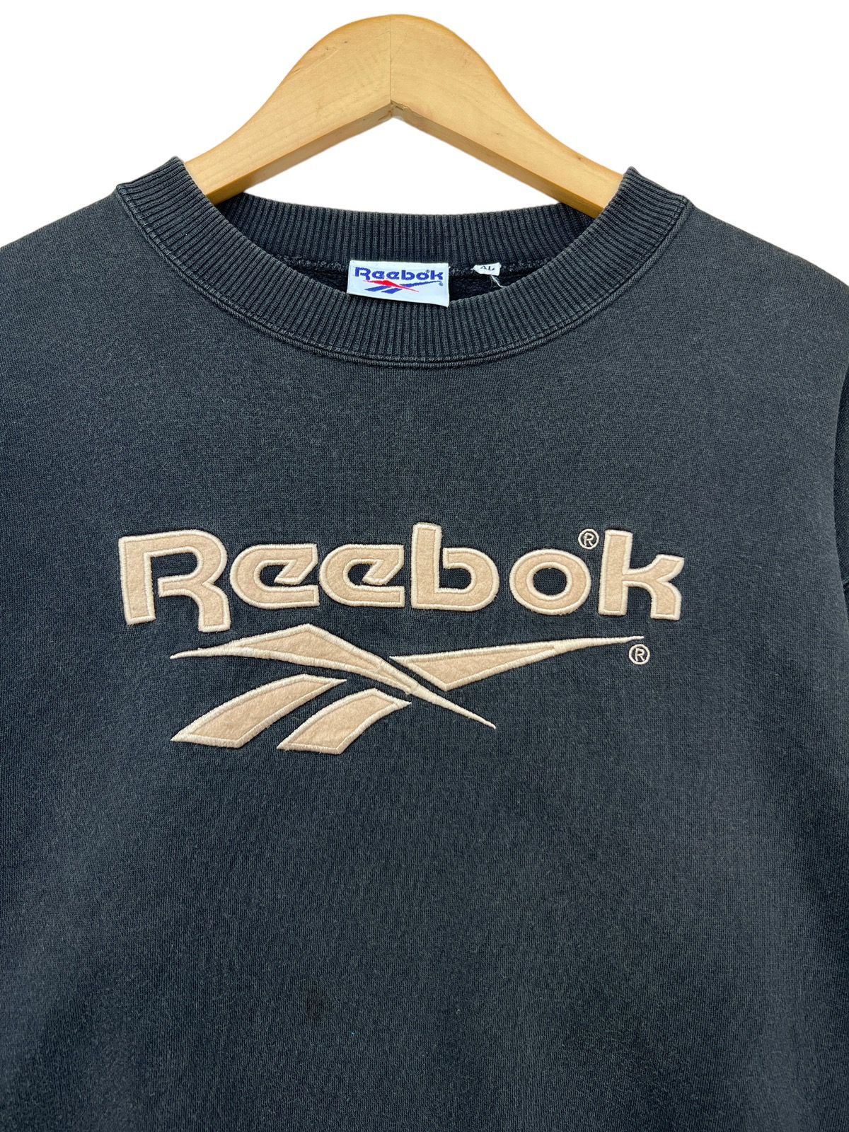 Vintage Reebok Embroidered Baggy Boxy Sweatshirt Hoodie M - 4