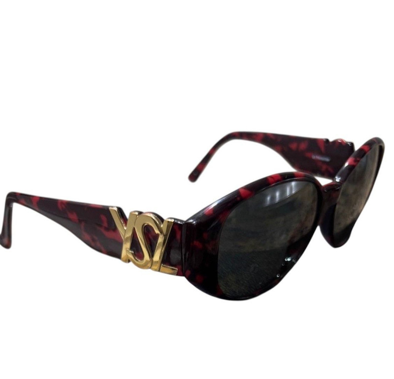 Yves Saint Laurent cat eyes tortoise sunglasses - 1