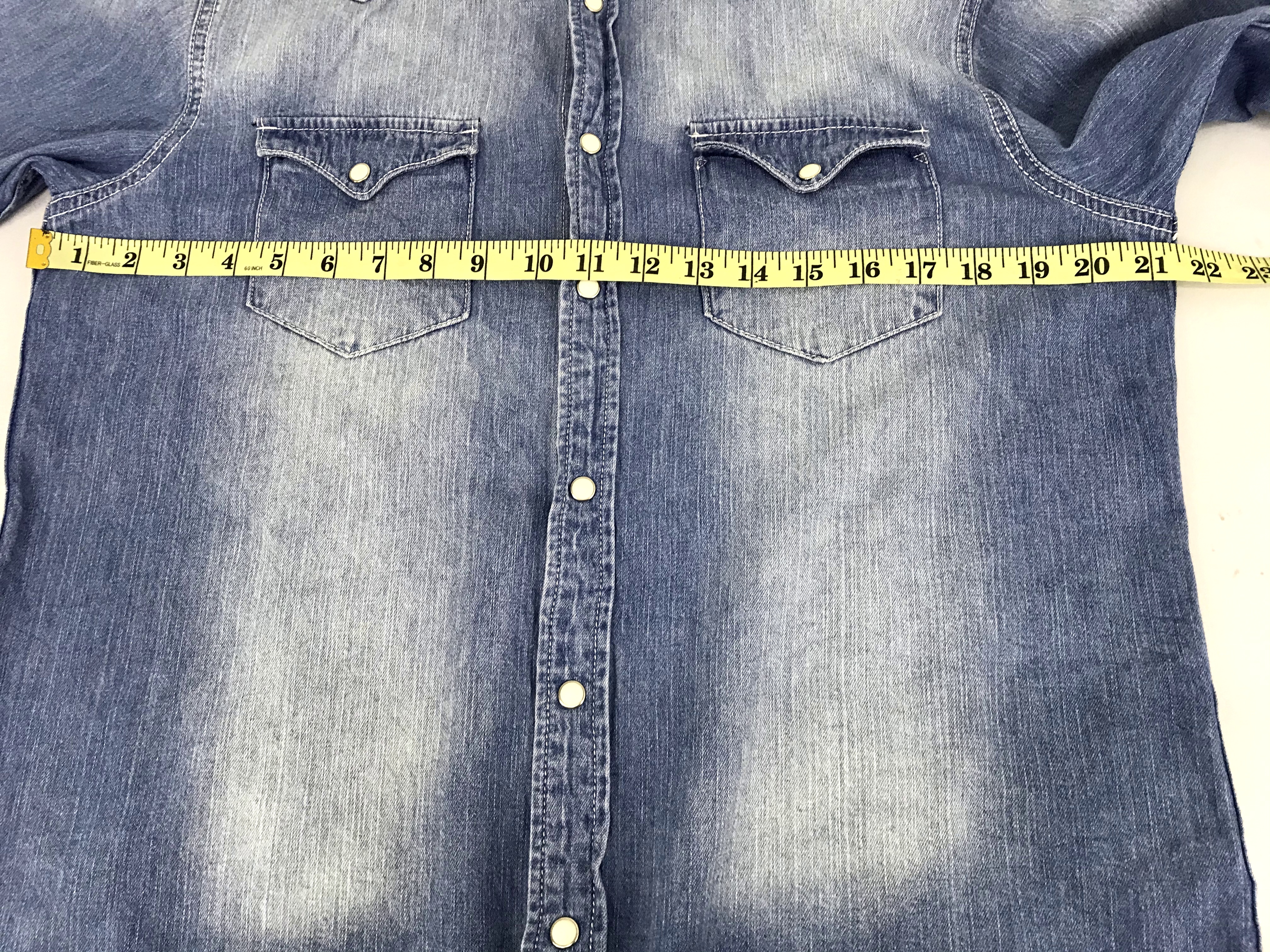 Hype - Vintage Style Double Focus Brand Western Denim Jeans - 9