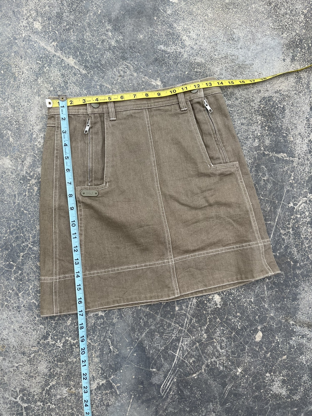 Marc Jacobs Brown Zipper mini denim skirt - 7