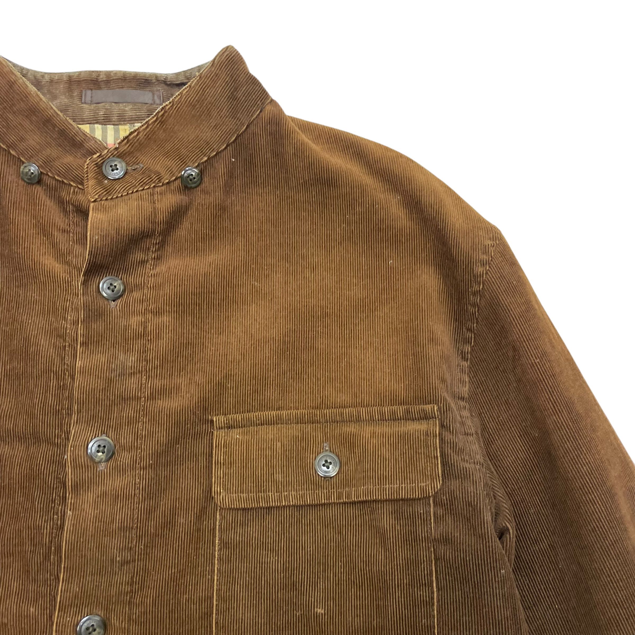 Vintage Burberrys Velvet Corduroy Nova Check Shirt Jacket - 5