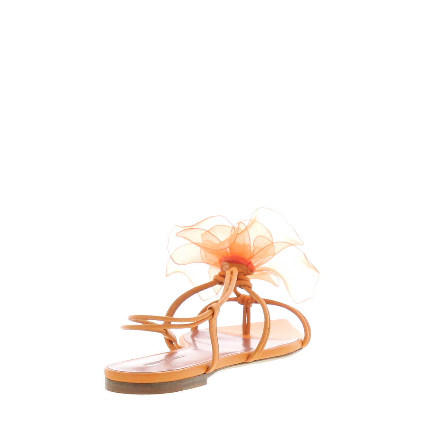 Flower Sandal Flat Orange - 3