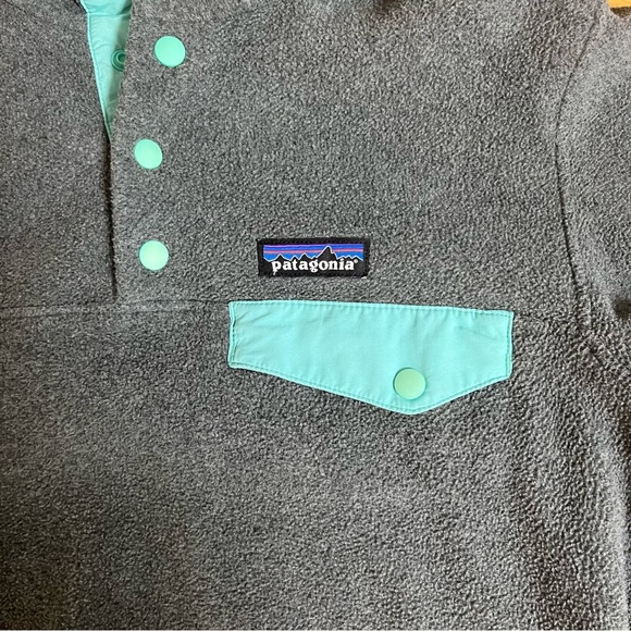 Patagonia Synchilla Snap-T Fleece Pullover Gray Teal - 6