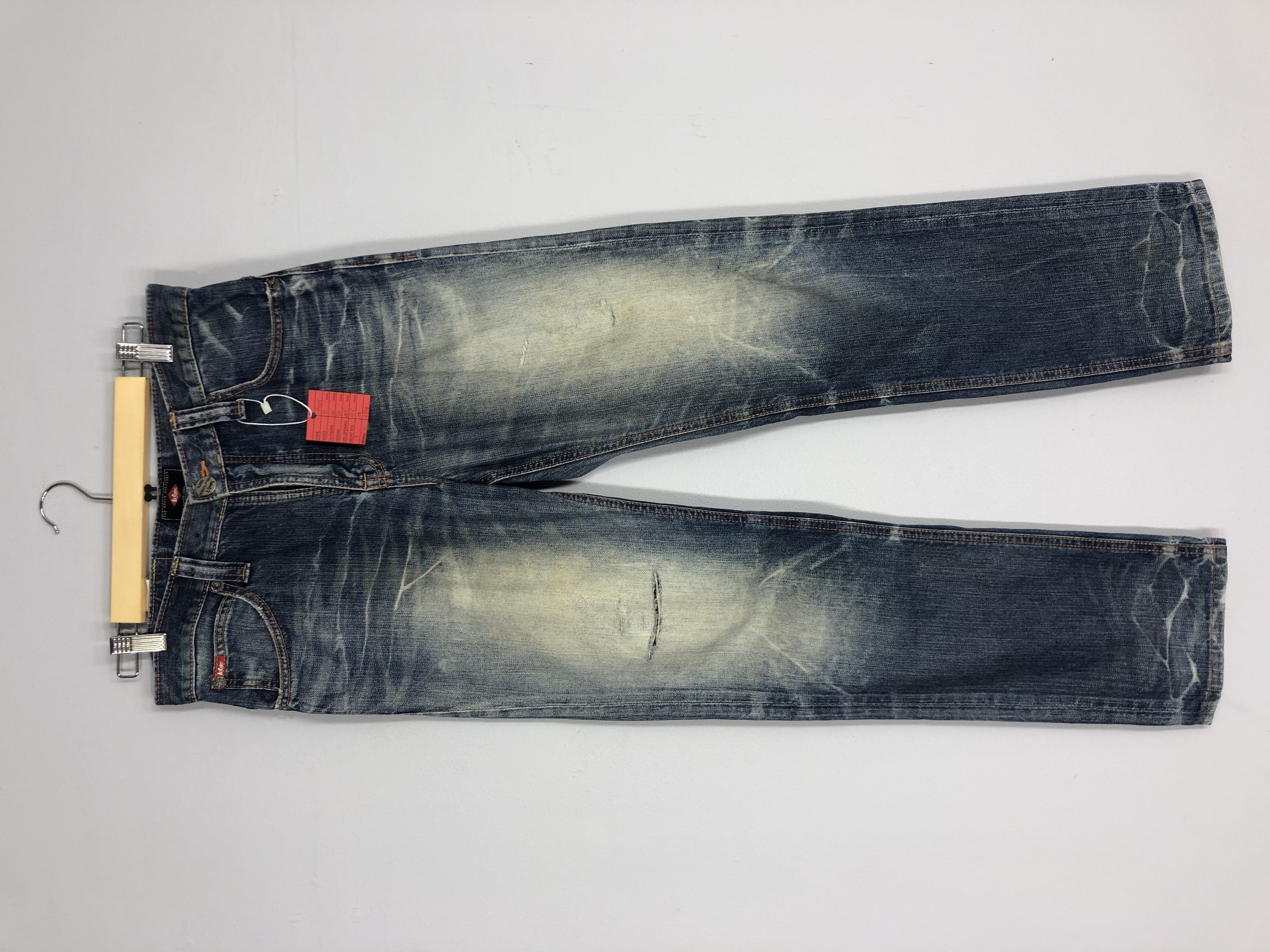 Vintage - Distressed Lee Cooper Stone Washed Denim Ripped Jean - 1