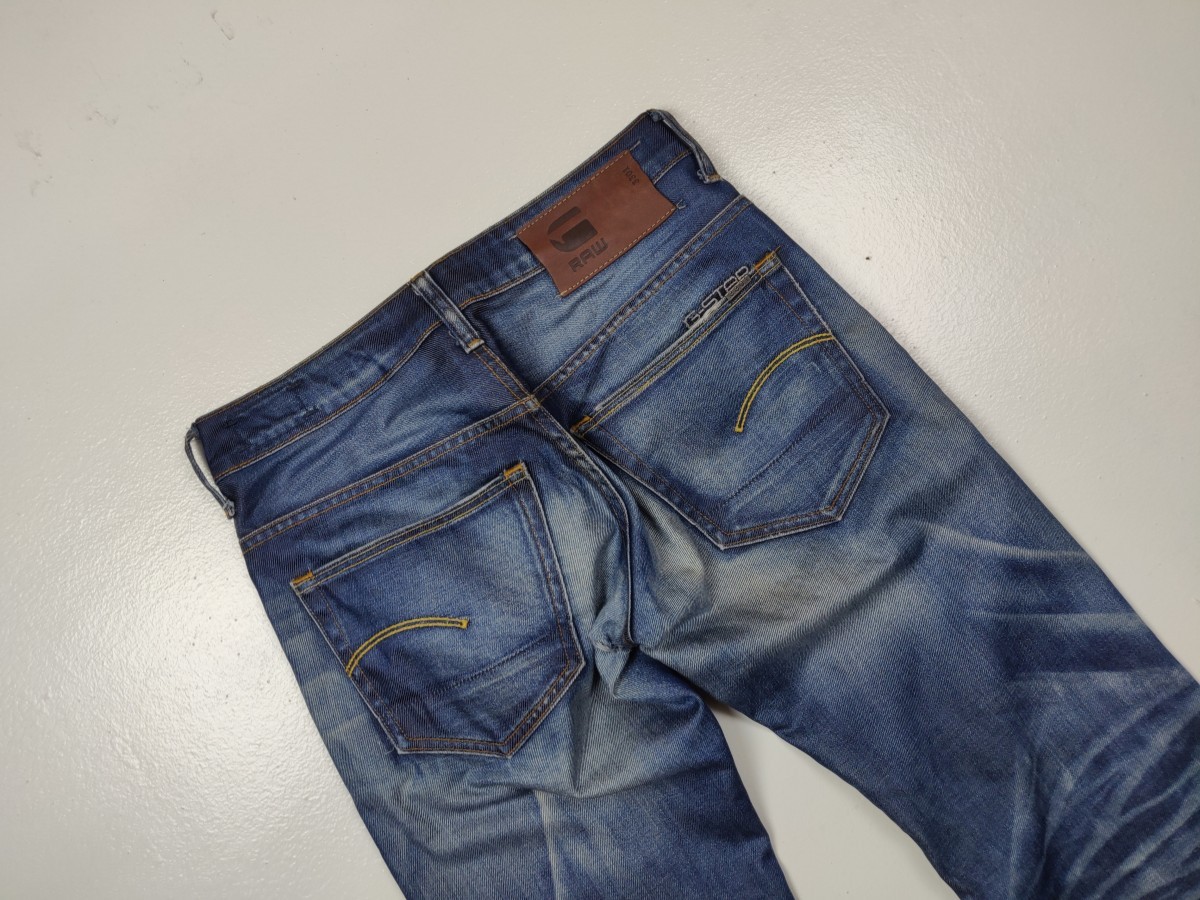 Gstar - G-Star Raw 3301 Low Tapered Jeans Denim Trousers - 9