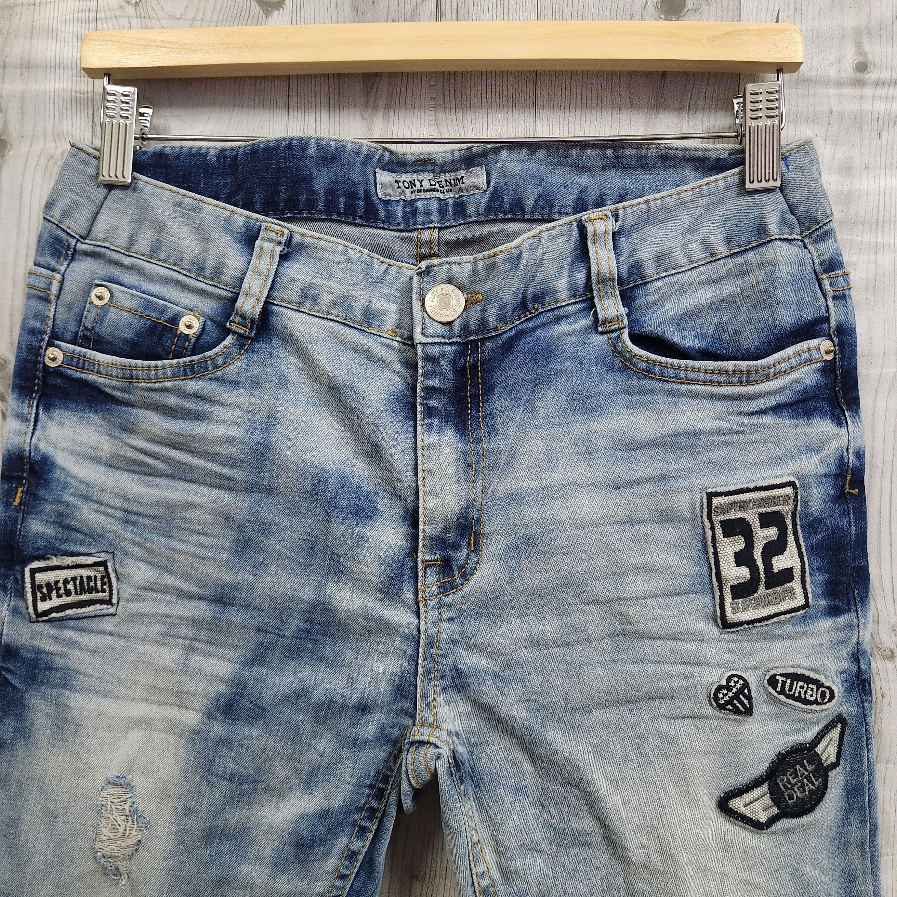Tony Distressed Denim Japan Acid Washed Jeans - 18