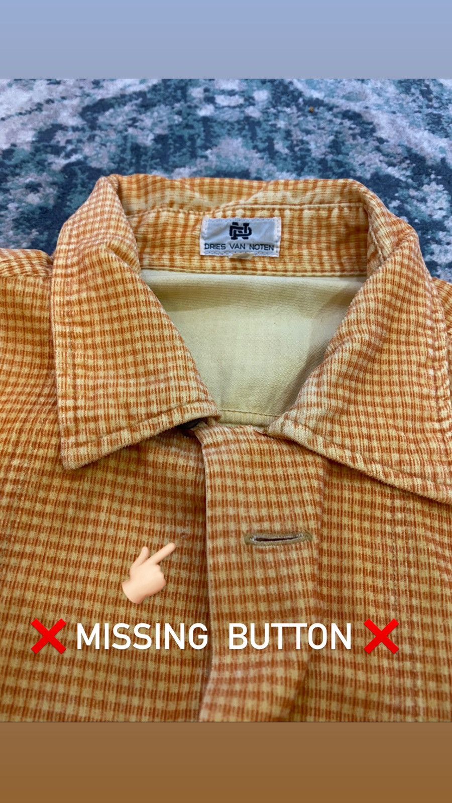 Corduroy Checker Flannel Shirt Vintage - 3