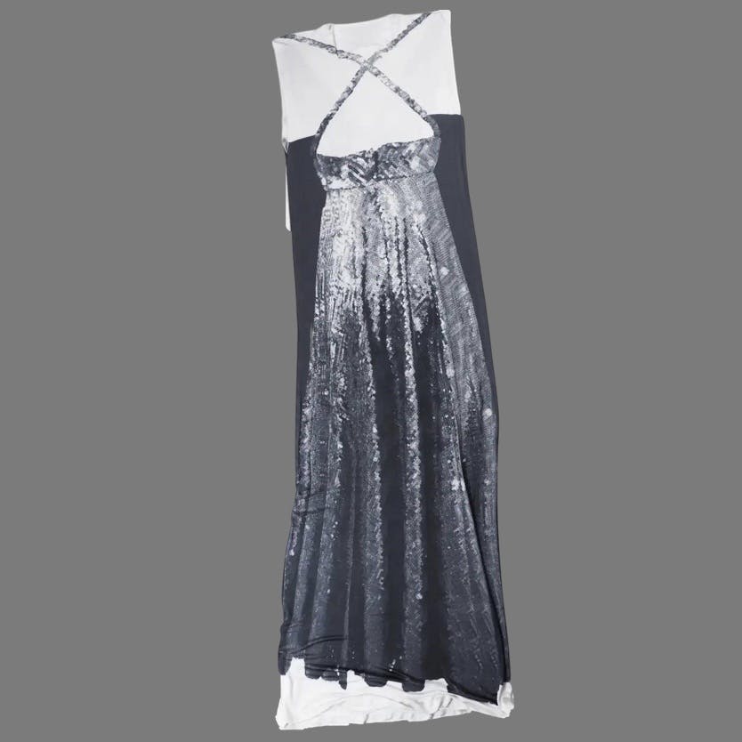 Margiela X H&M Re Edition Of Trompe L’Oeil Evening Dress - 8