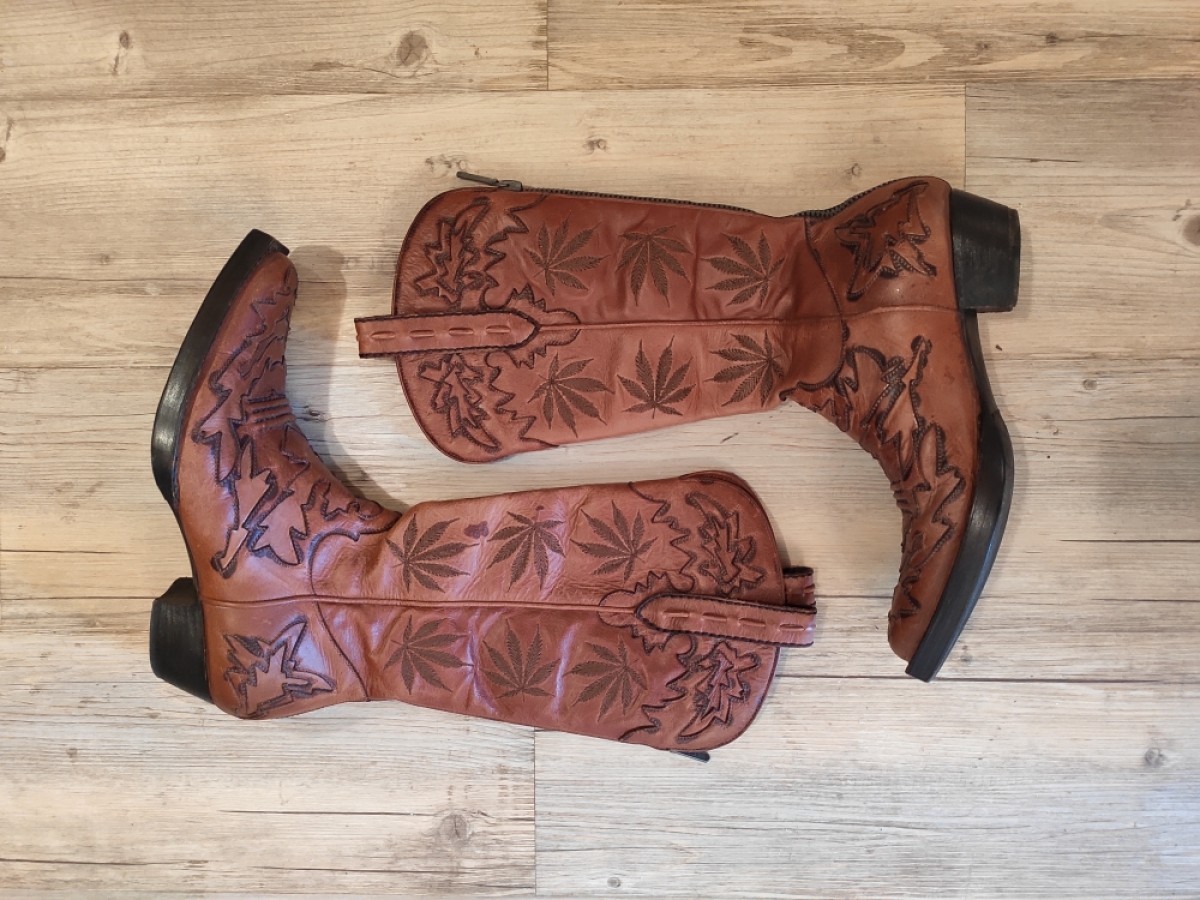 Denis Simachev - GRAIL! Embroidered cowboy boots.Like Saint Laurent or Gucci - 4