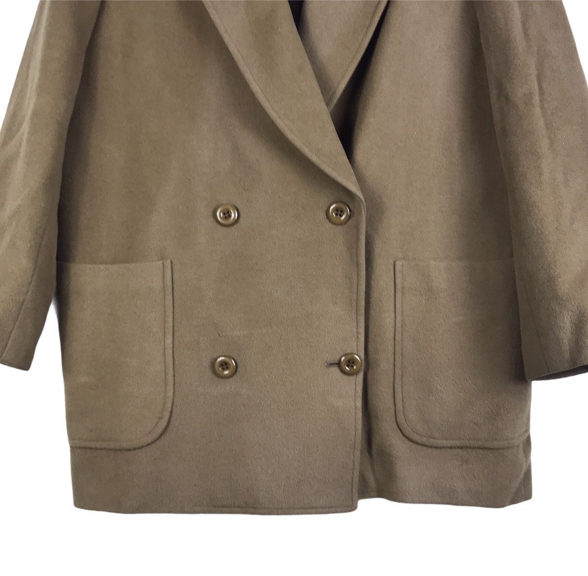 Burberry Double Breasted Wool Peacoat Jacket - 4