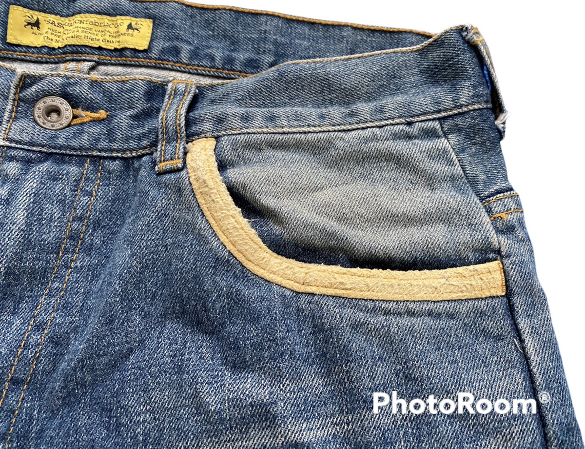 sasquatchfabrix jeans denim old cotton pants - 4