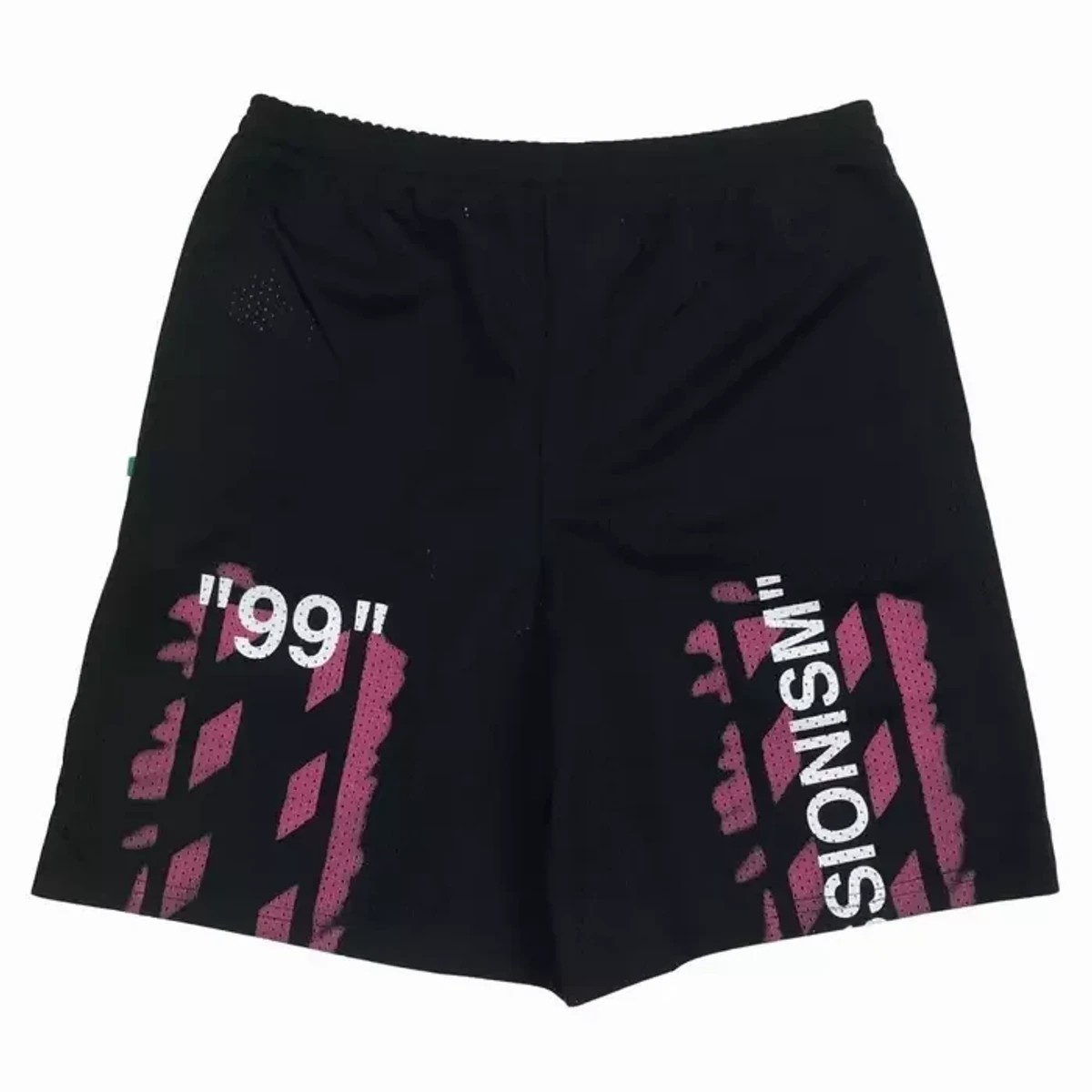 Diagonal Stencil Mesh Shorts - 1