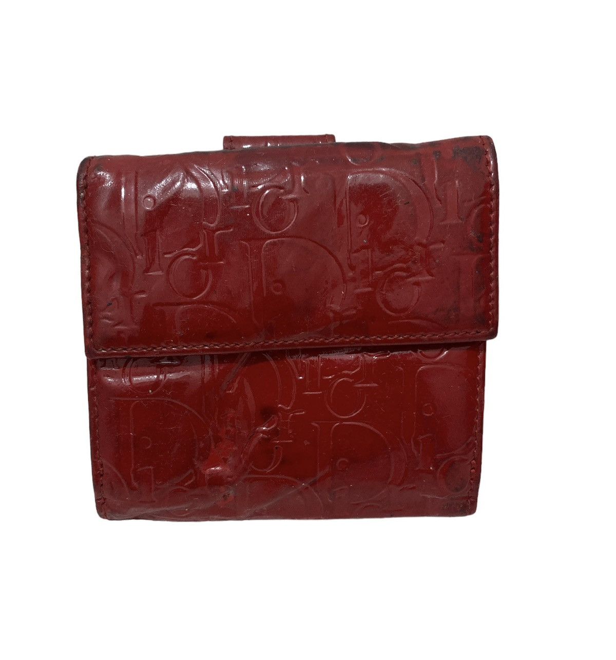 Christian Dior Monogram Patent Leather Small Bi-fold Wallet - 2