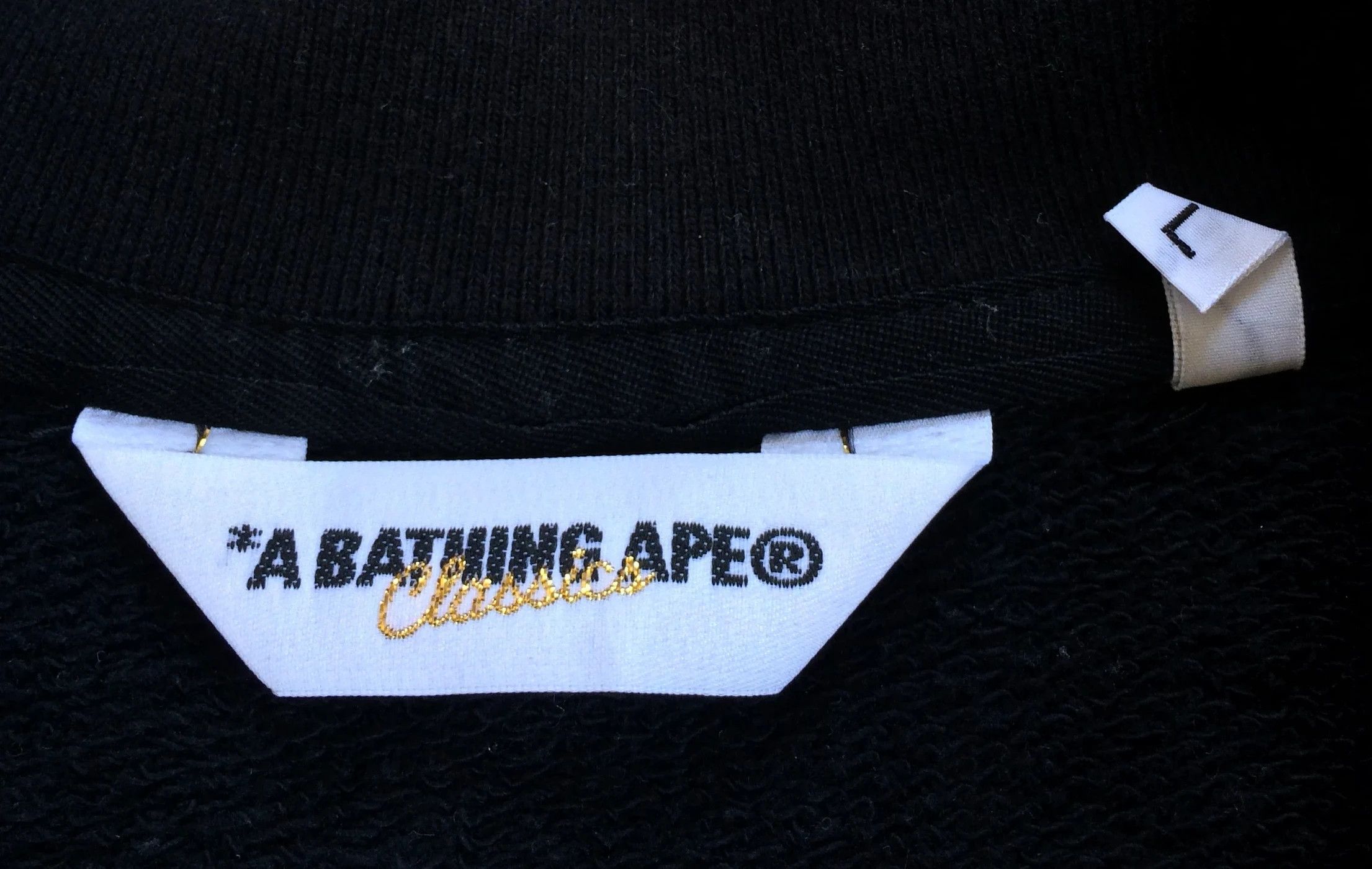 OG Bape Ape is Bathing Embroidered Varsity Bomber Jacket - 4