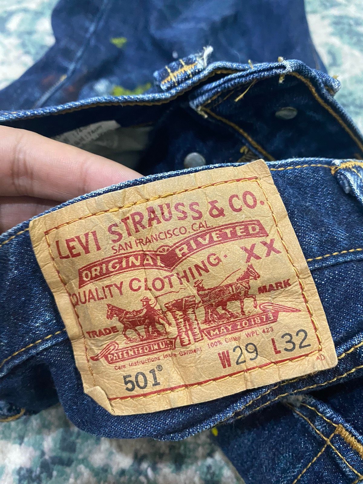Levi’s Original Paint Splatter Limited Edition Jeans - 9