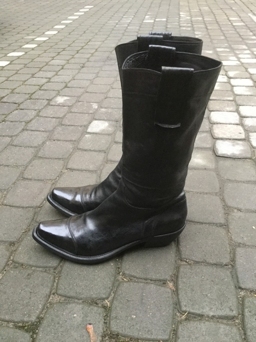 Gianni Barbato - Black cowboy boots.Like Saint Laurent or Vetements - 2