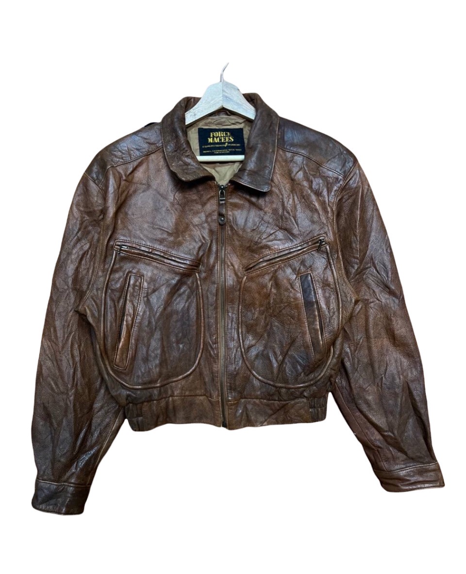 Other Designers Vintage - VINTAGE FORCE MACEES KADOYA BIKER JACKET