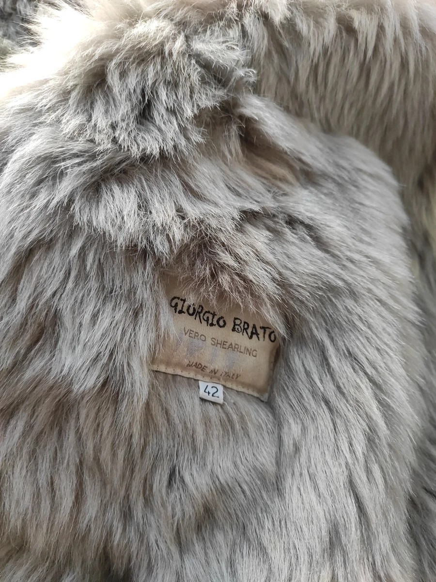 Giorgio Brato - Shearling Asymmetrical Coat.Like Isaac Sellam or Rick Owens - 6