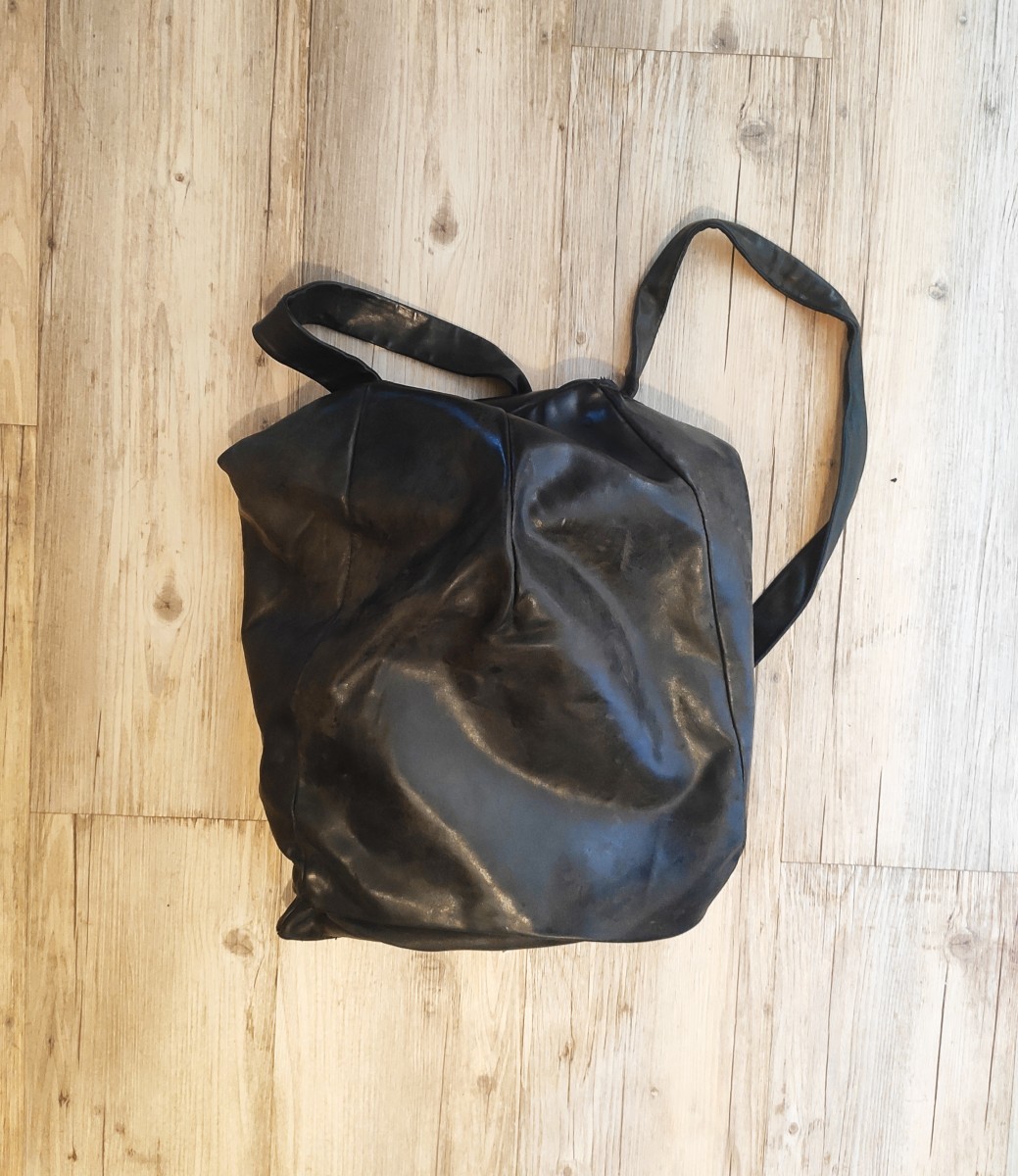 Leather backpack.Like Rick Owens or Mihara Yasuhiro - 6