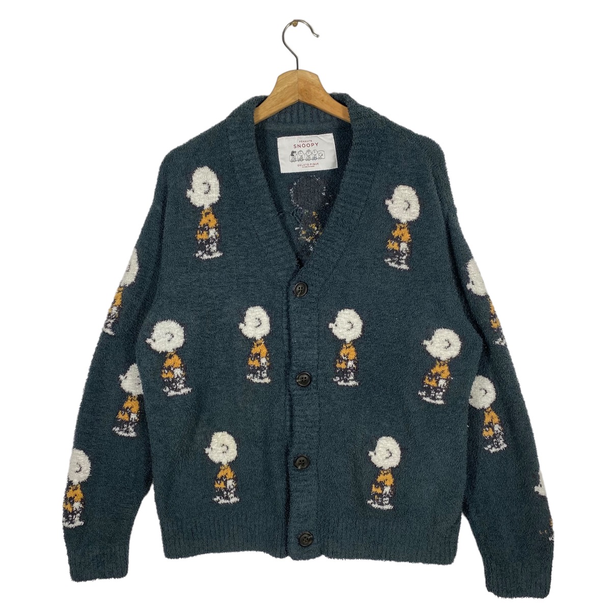 Peanuts - Vintage Japanese Brand X Peanuts Snoopy Fleece Cardigan - 1