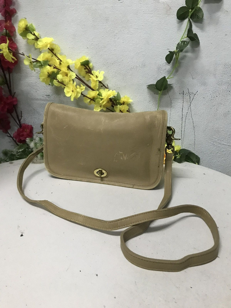 Vintage Leather Coach Shoulder - 1