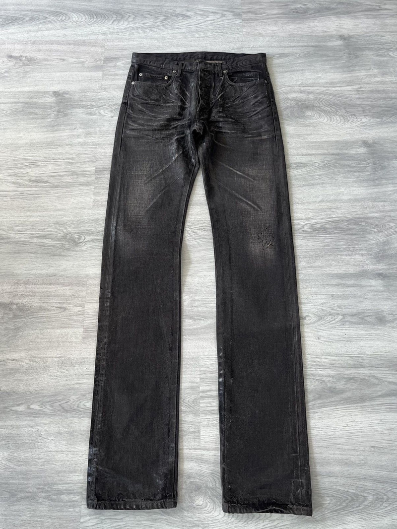 Dior Dior Homme A/W2003 “LUSTER” Waxed Denim Jeans Hedi Slimane