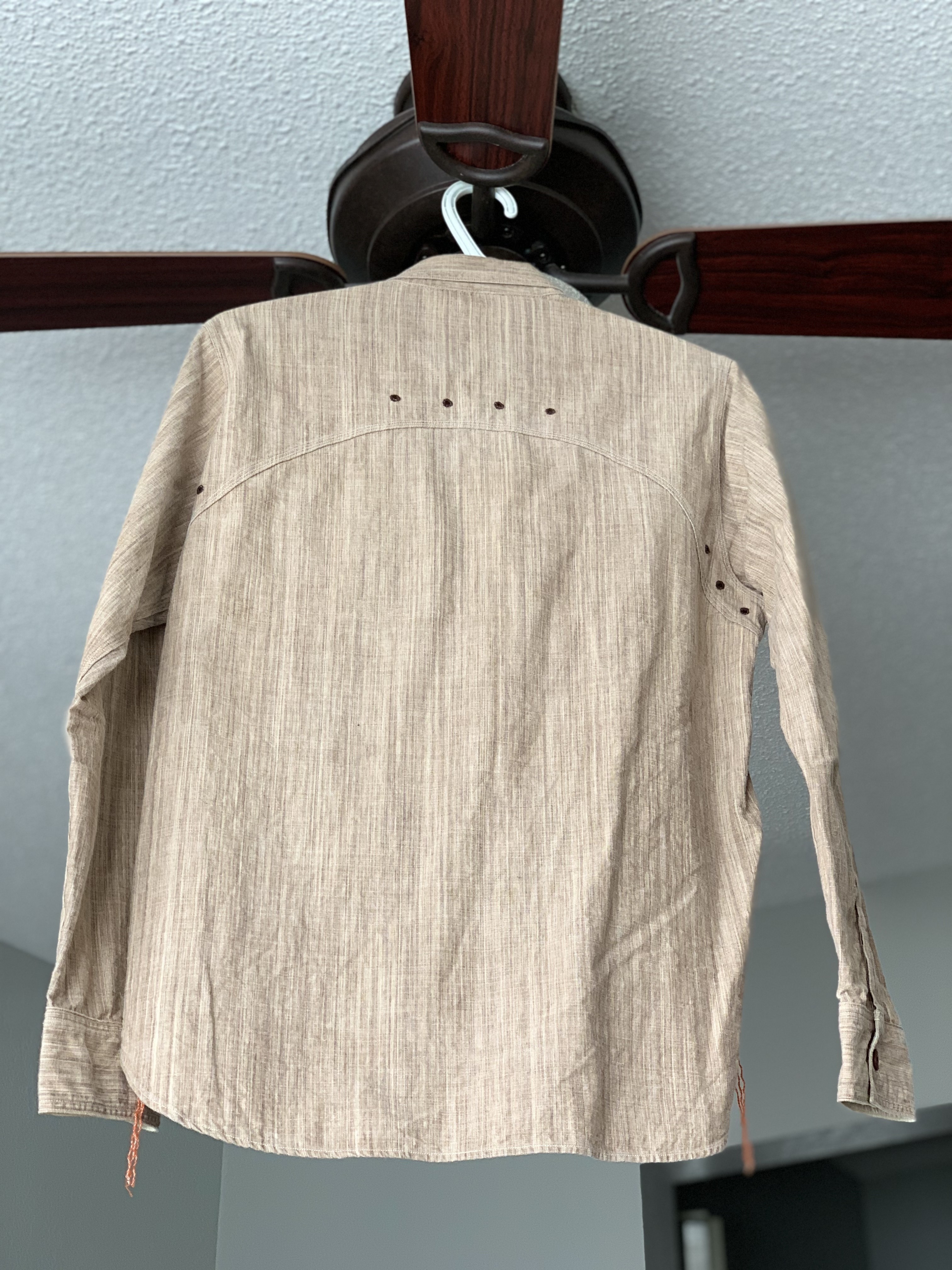 Sunny Sports - Chambray Work Shirt, tan/brown - 4