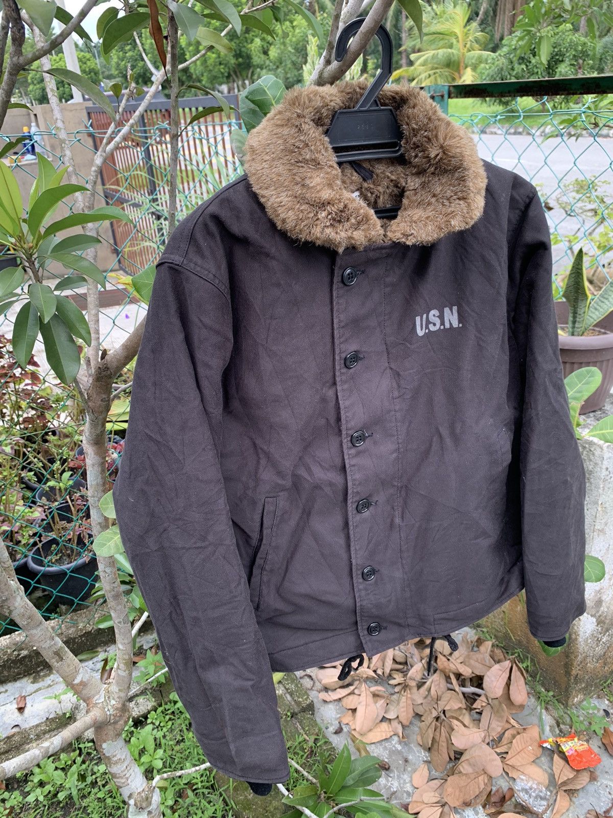 Made In Usa - 💥💥Hit me with your offer💥Vintage Usn Deck Winter Cold Jacket - 1