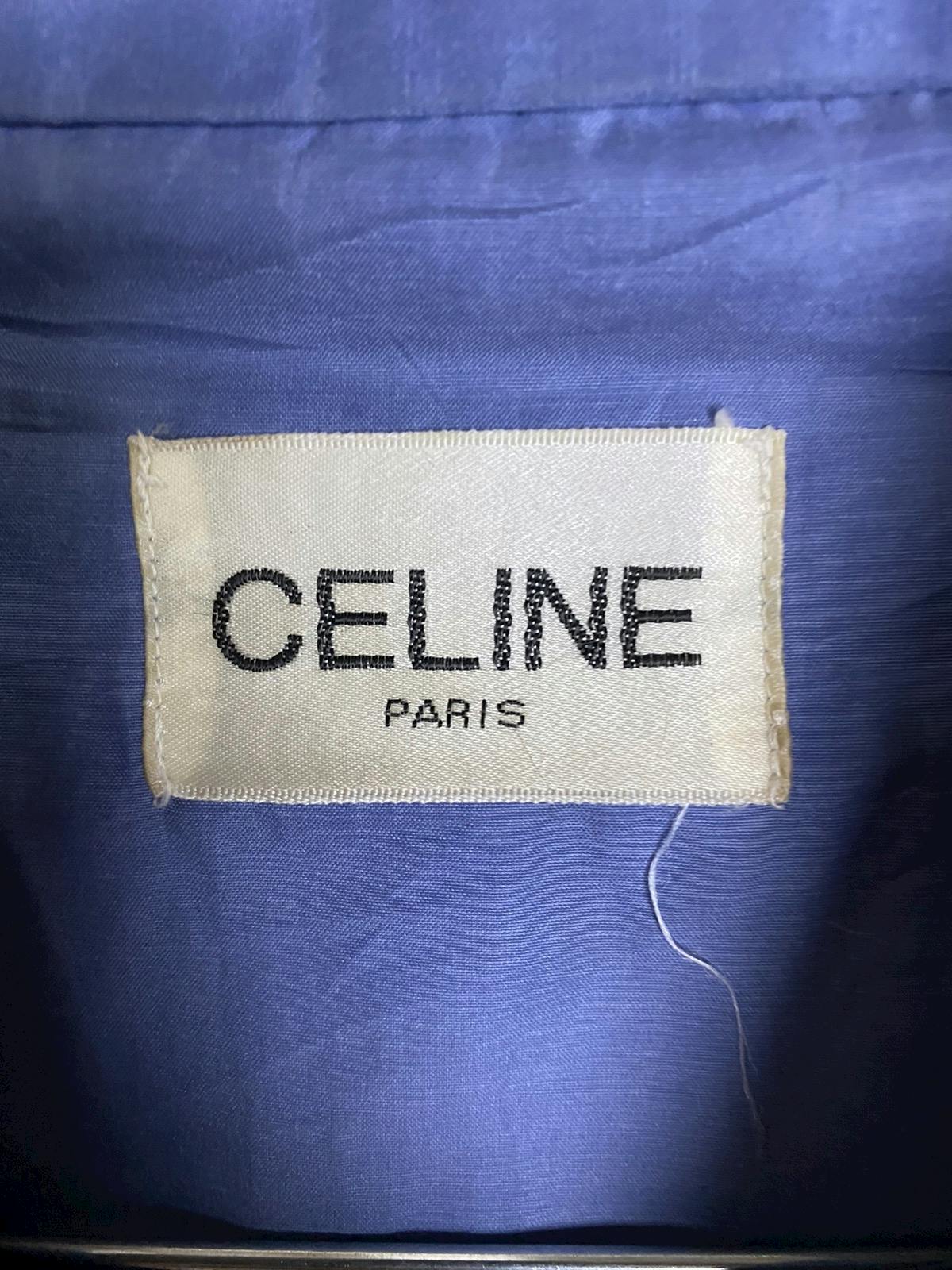 Vintage Celine Blue Paisley Puffer Cropped Vest - 6