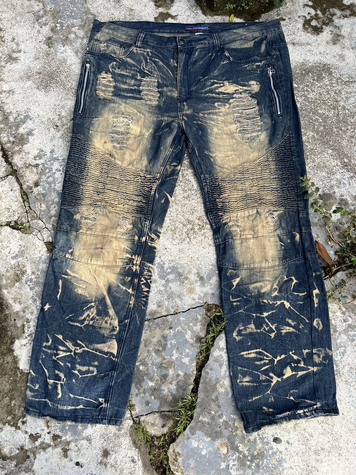 If Six Was Nine - 💥Baggy Mudwash Distressed Denim - 1