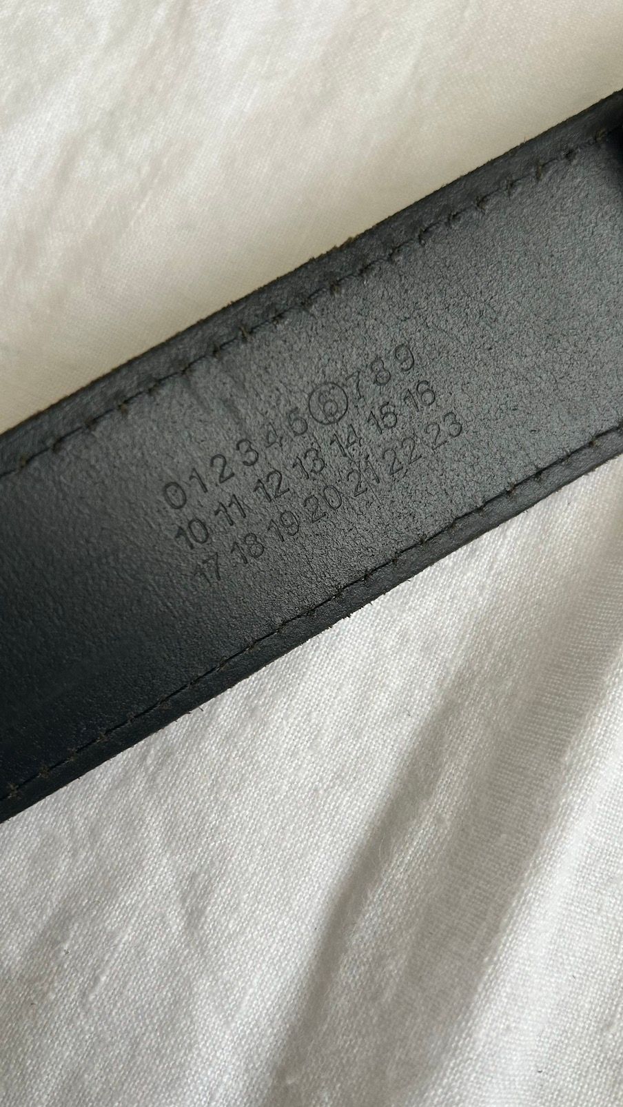 matte black . margiela . leather belt - 11