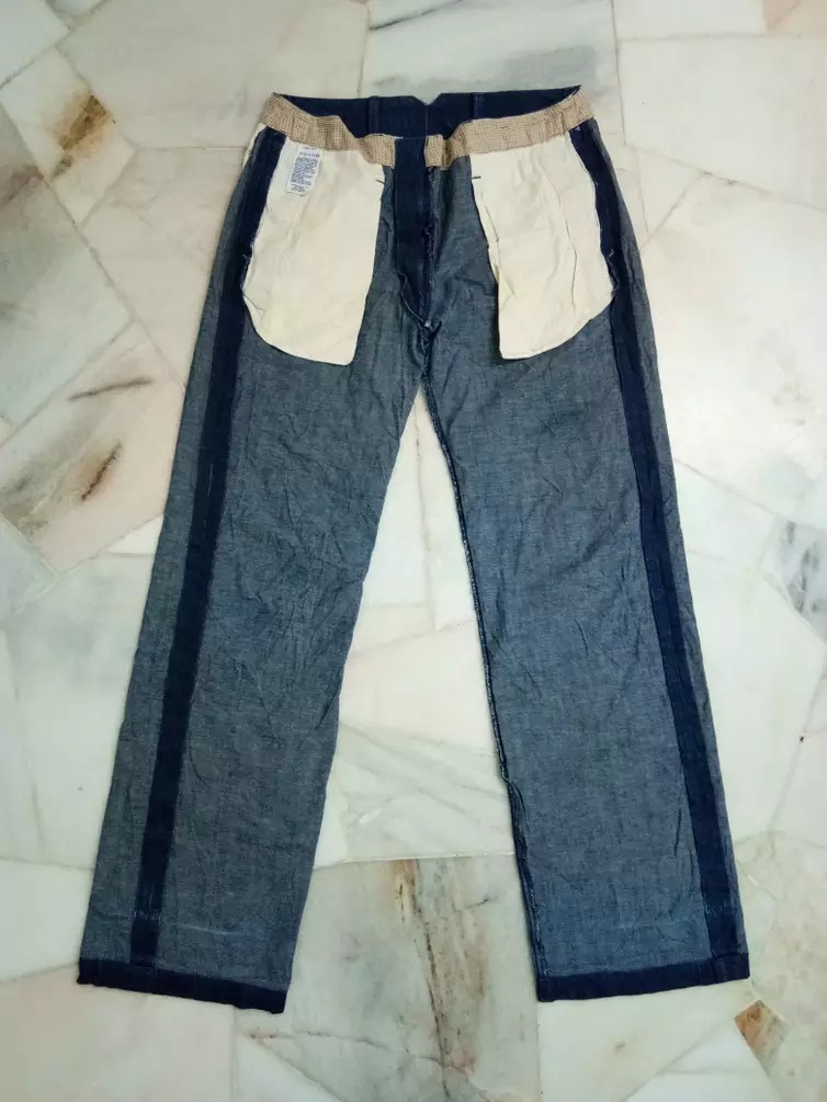 45rpm - R by 45rpm fatigue denim vintage pants - 5
