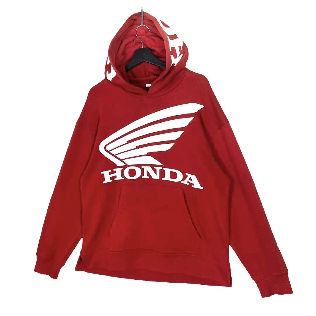 Designer GU Honda Big Logo Hoodie Size M - 4