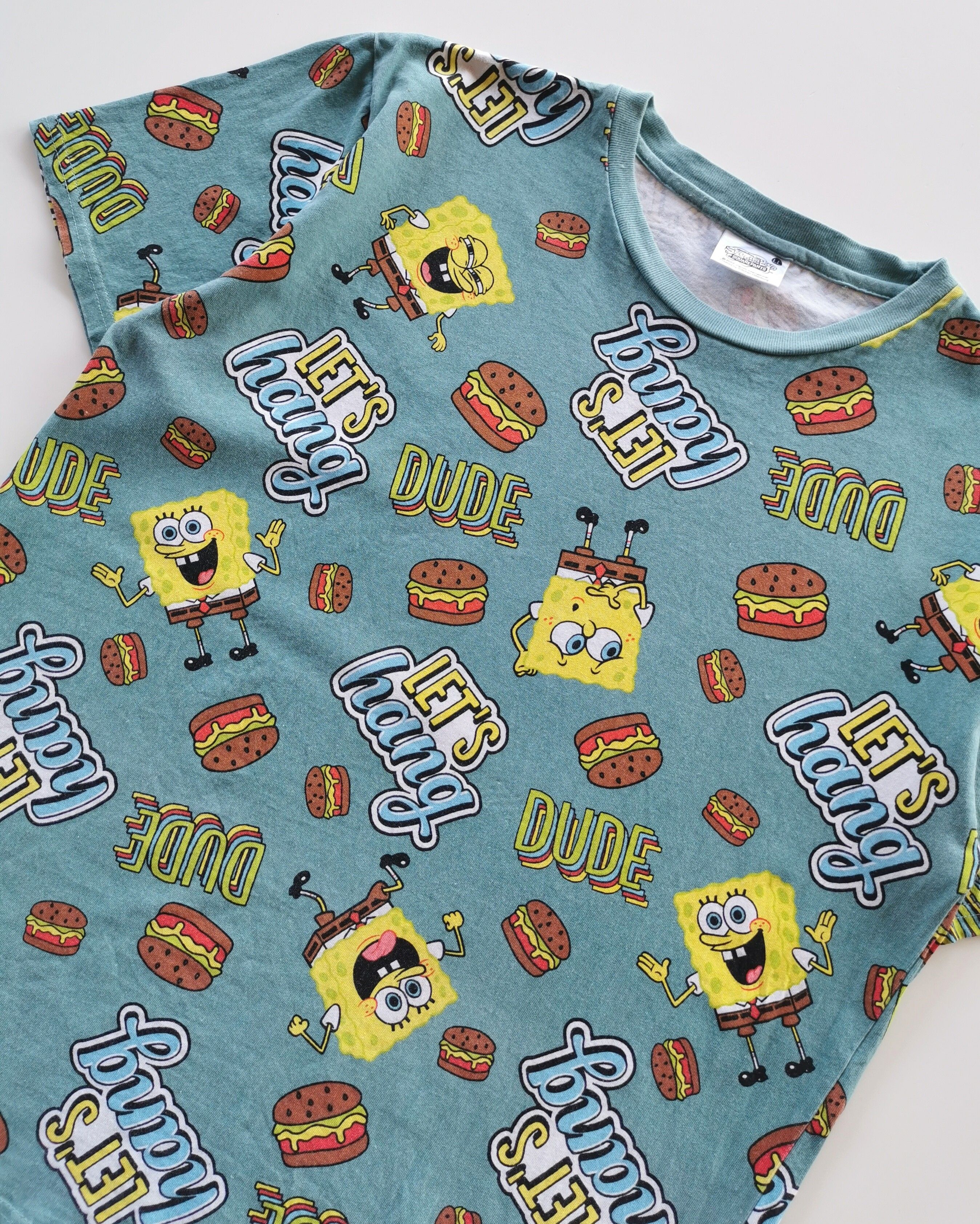 Spongebob Squarepants Cartoon Full Print Tshirt - 3