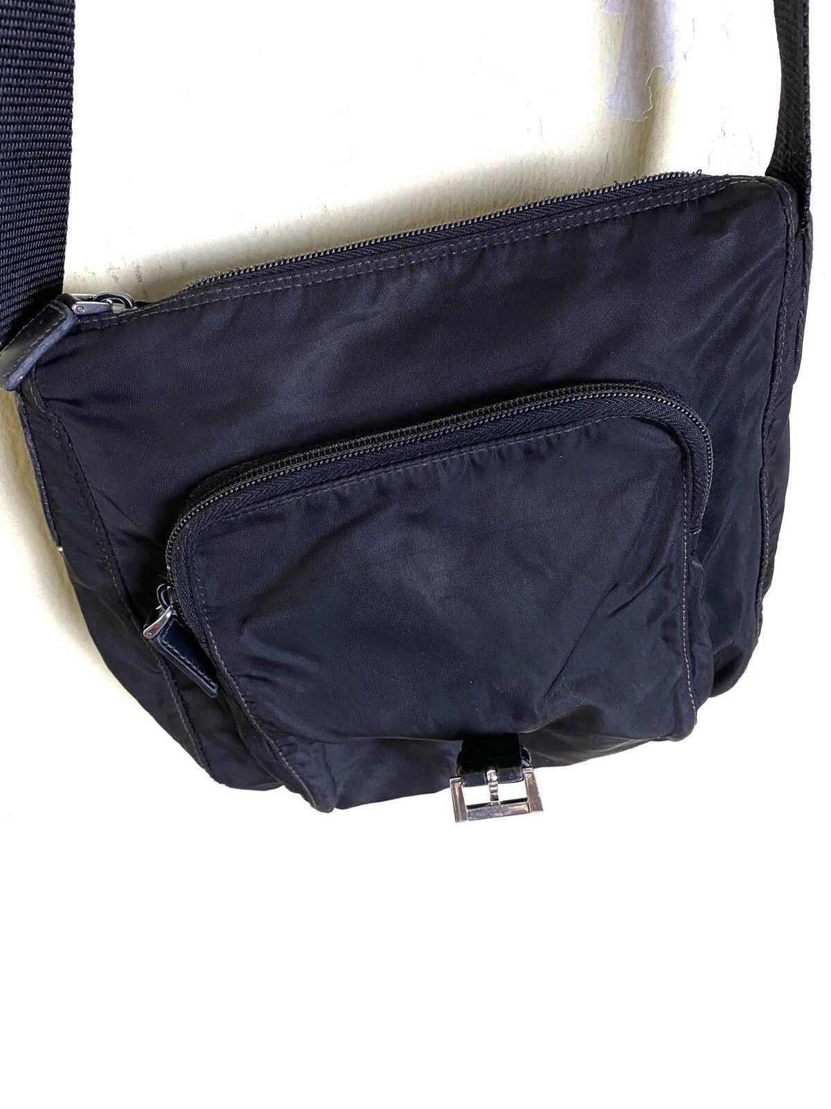 Authentic PRADA Black Tessuto Nylon Shoulder Crossbody Bag - 13