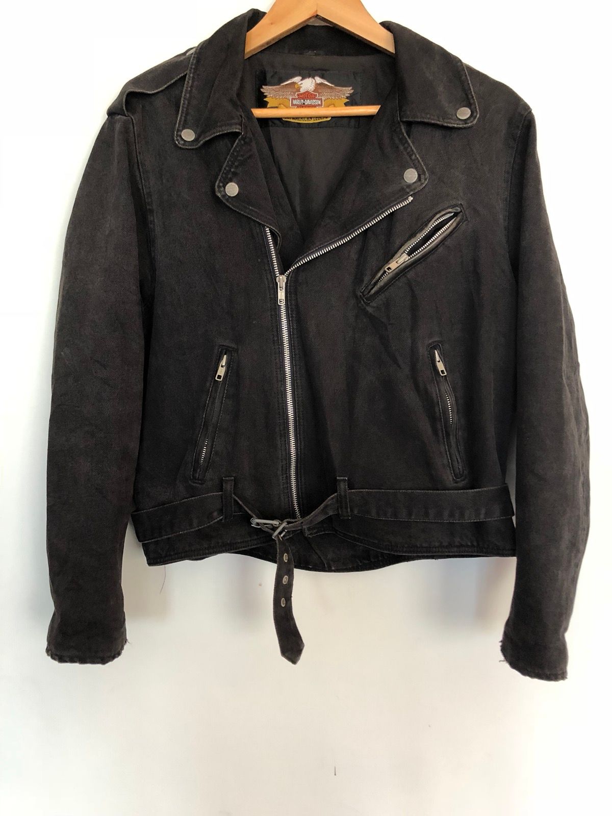 VINTAGE Harley Davidson Denim Jean jacket - 1